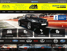 Tablet Screenshot of peakmotorsports.com